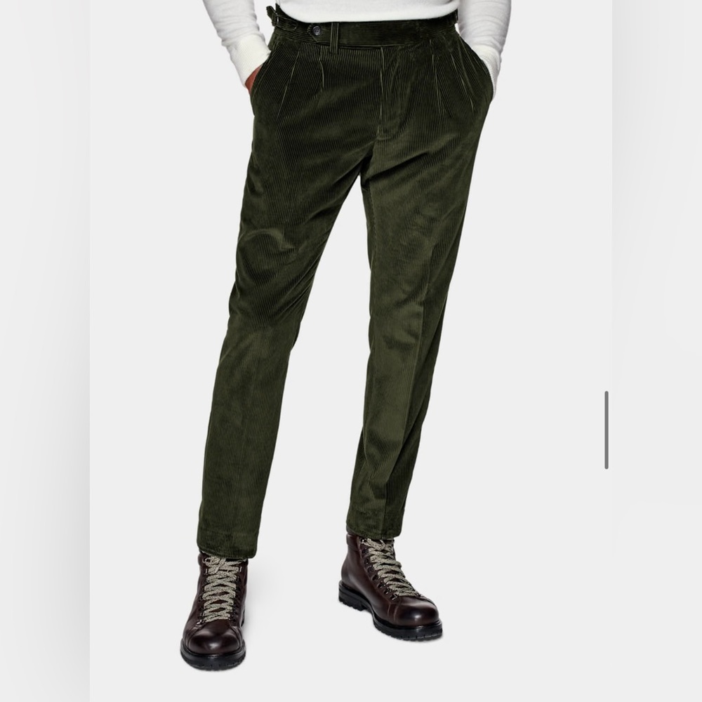 Shit supply - corduroy pants - forest green